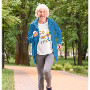 Go for it T - Shirt Motivierend Sprichwort motivie