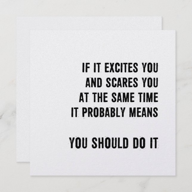 GO FÜR IT 5,25 x 5,25 Karte (Vorne/Hinten)