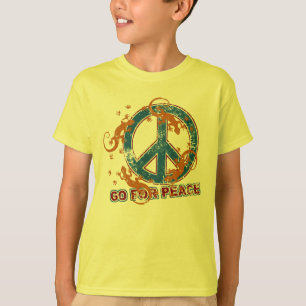 GO FÜR PEACE geckos grunge + deinen Backgr. T-Shirt