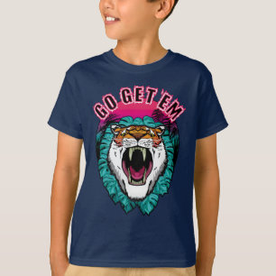 Go get sie - Tiger Face Graphic Design T-Shirt
