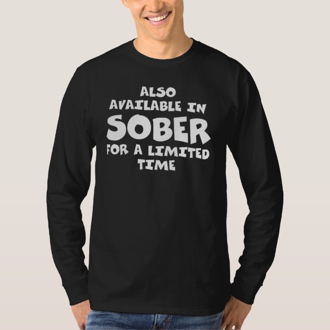 Go Get Sober im Oktober Sobriety T-Shirt (Vorderseite)