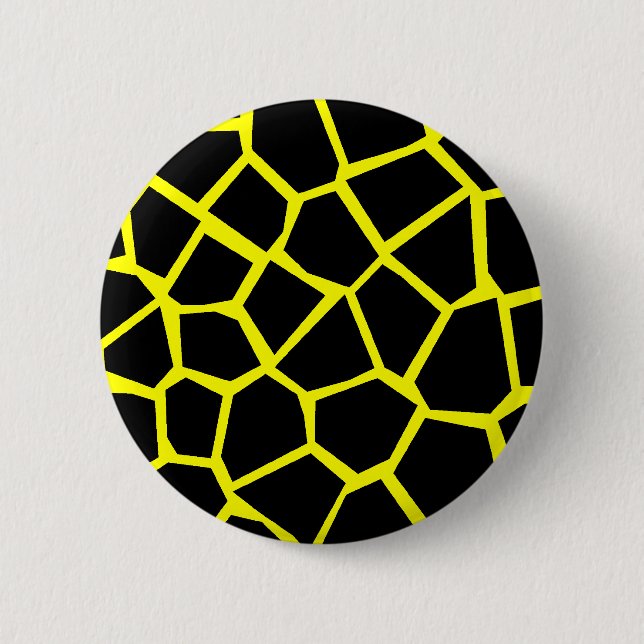 Go Giraffe - Gelb Button (Vorderseite)