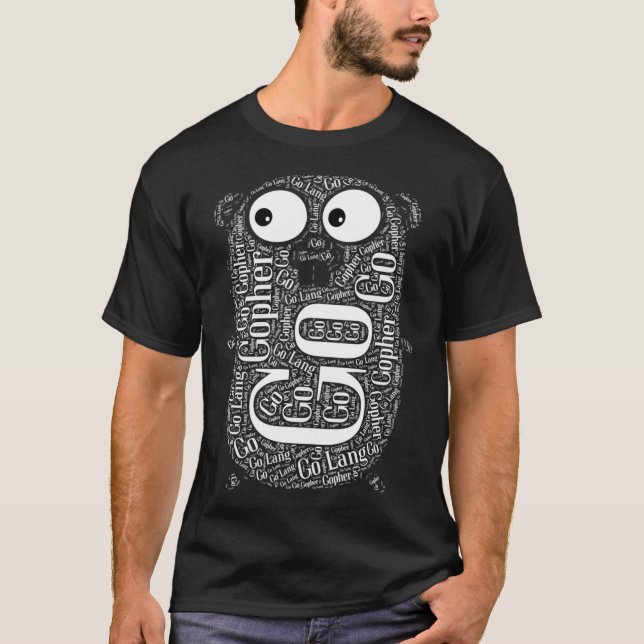 Go Golang Gopher Programmierung T-Shirt (Vorderseite)