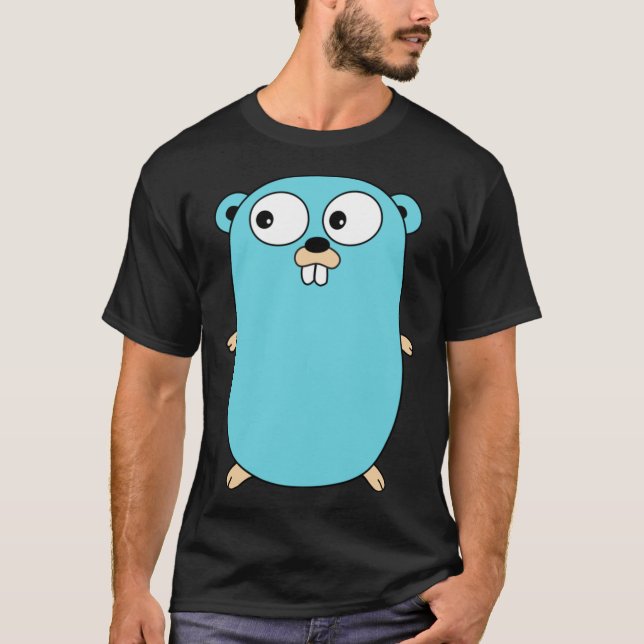 Go Golang Gopher T-Shirt (Vorderseite)