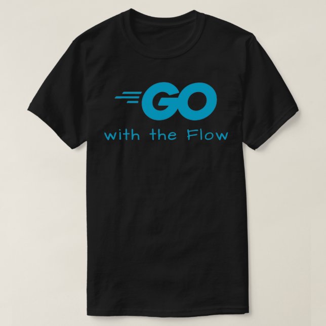 Go golang mit dem Fluss T-Shirt (Design vorne)