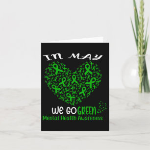 Go Green - American Mental Health Awareness im Mai Karte