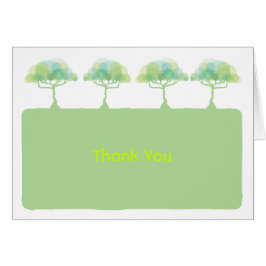 Go Green Bar Bat Mitzvah Danke Karte