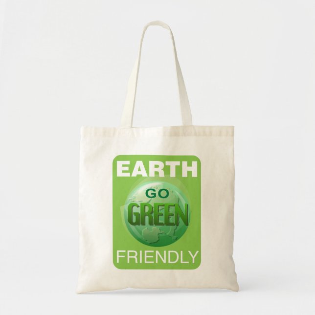 Go Green Be Earth Friendly Tragetasche (Vorne)