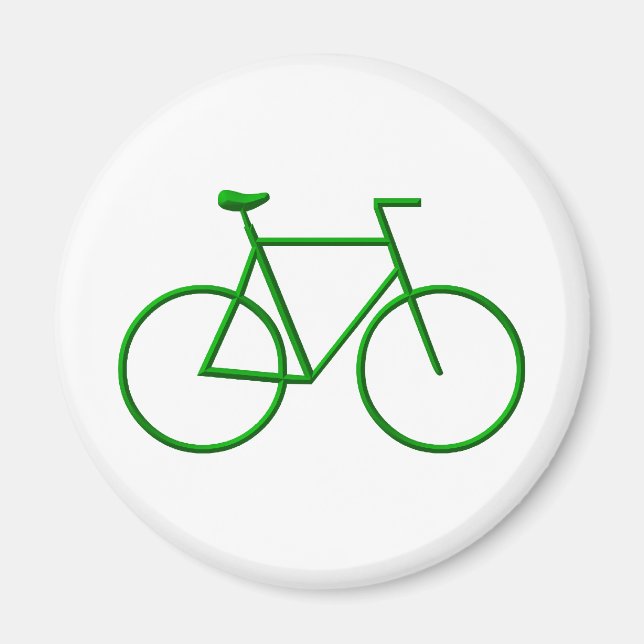 Go Green Bicycle Magnet (Vorne)
