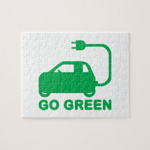 Go Green ~ Drive Electric Cars Puzzle