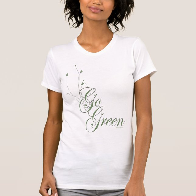 Go Green Floral T-Shirt (Vorderseite)