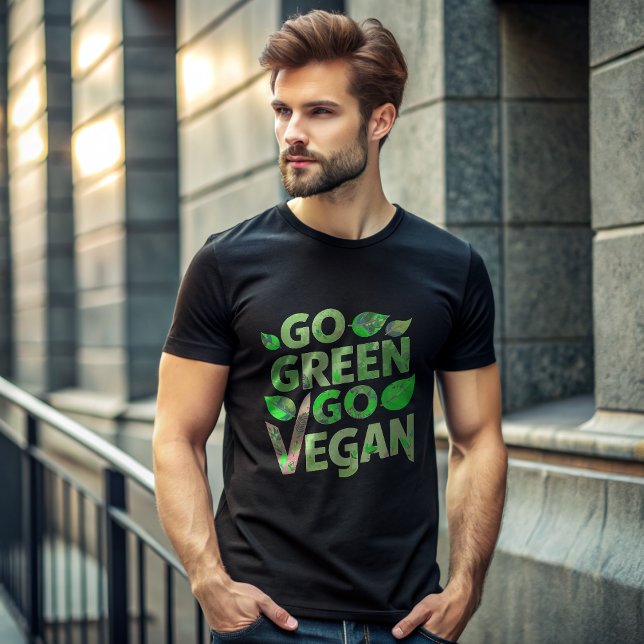 Go Green Go Vegan T-Shirt (Von Creator hochgeladen)