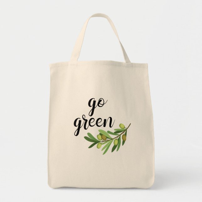 Go Green Grocery Tragetasche (Vorne)