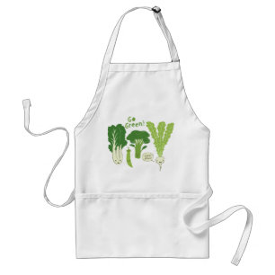 Go Green! (Grünes Blatt!) Glückliche Garten Gemüse Schürze