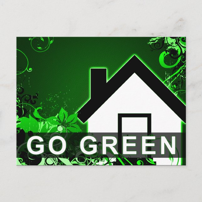 go green : hi-fi home postkarte (Vorderseite)