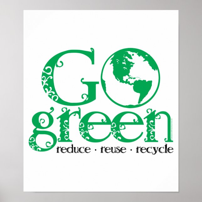 Go Green Poster (Vorne)