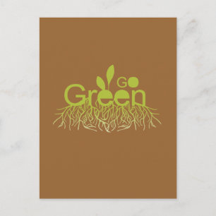 Go Green Postkarte