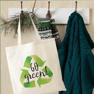 Go Green Recycle Tote Bag Tragetasche