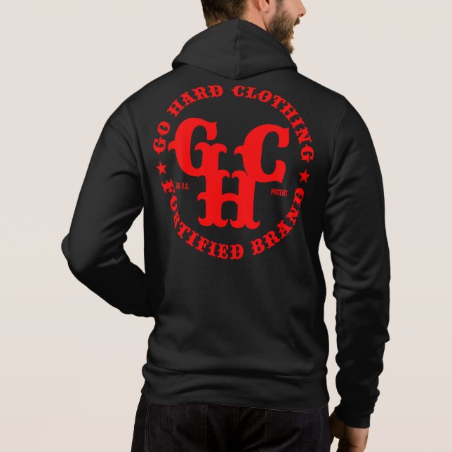 GO HARD CLOTHING ZIP HOODIE (Rückseite)