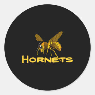 Go Hornets Footbyll Bysebyll Bysketbyll Cheer Danc Runder Aufkleber
