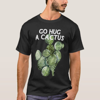 Go Hug Cactus Niedlich Philodendron Micans Monster T-Shirt