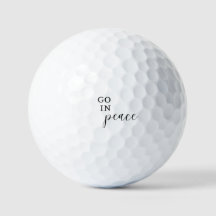 Go in Peace Golf Balls