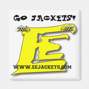 "GO JACKETS!" Magnet mit eejackets.com