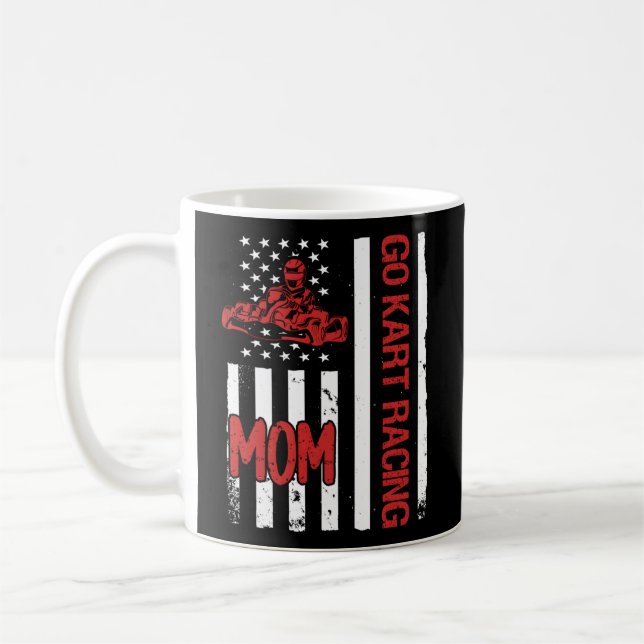 Go K Racing Mama USA Flag Kaffeetasse (Links)
