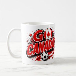 GO Kanada Patriotischer Fußball-Fan-Becher   Kanad Kaffeetasse