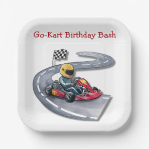Go-Kart Birthday Bash Pappteller