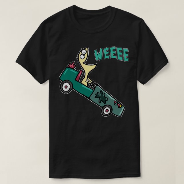 Go Kart Cheese Fosters Zuhause für Imaginary Frien T-Shirt (Design vorne)