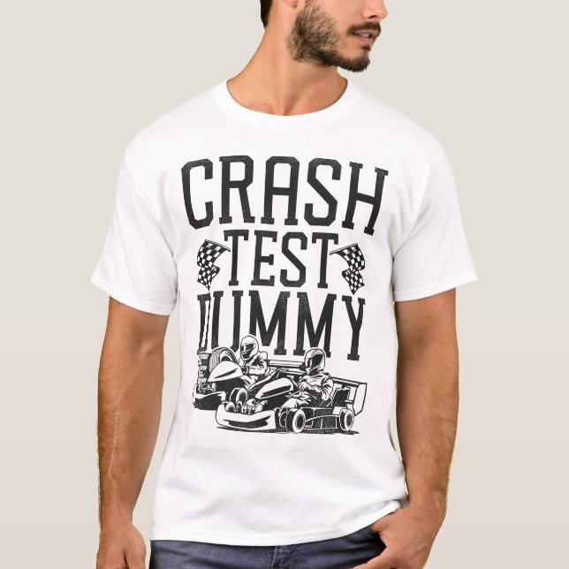 Go Kart Crash Test Dummy Vintag T-Shirt (Vorderseite)