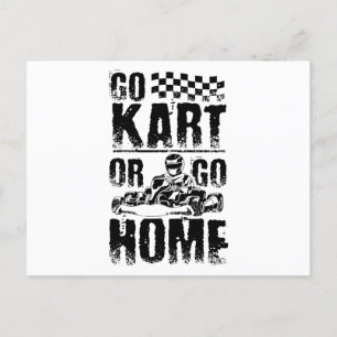 Go Kart Home Postkarte