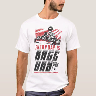 Go Kart jeden Tag ist Rennen Tag Vintag T-Shirt