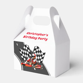 Go Kart Racing Boy Birthday Party Geschenkschachtel