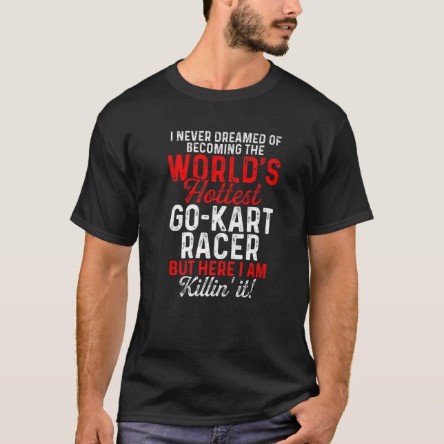Go Kart Racing Go-Kart-Racer T-Shirt (Vorderseite)