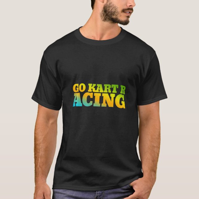 Go Kart Racing in Naturfarben T-Shirt (Vorderseite)