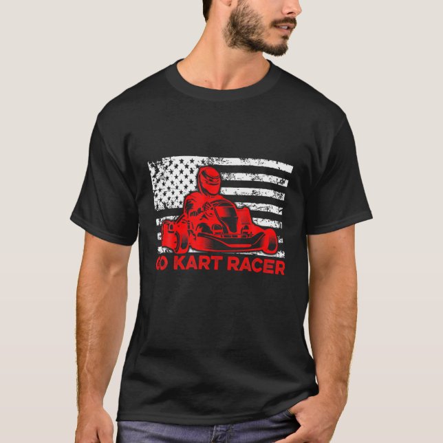 Go Kart Racing Race Karting Go-Kart Racer T-Shirt (Vorderseite)