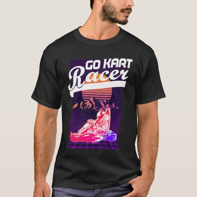 Go Kart Racing Road Karting Go Cart Racer T-Shirt (Vorderseite)