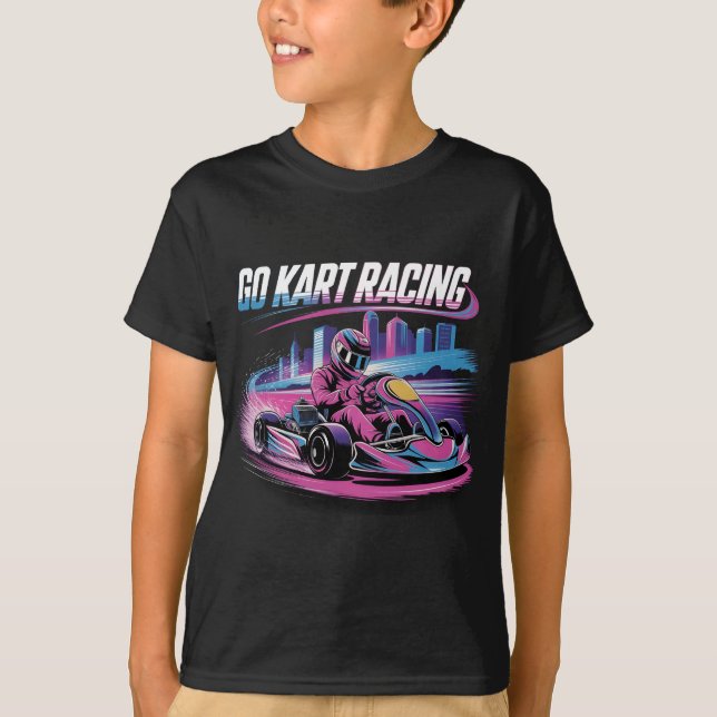 Go Kart Racing T-Shirt (Vorderseite)