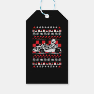 Go Kart Racing Weihnachten Geschenkanhänger