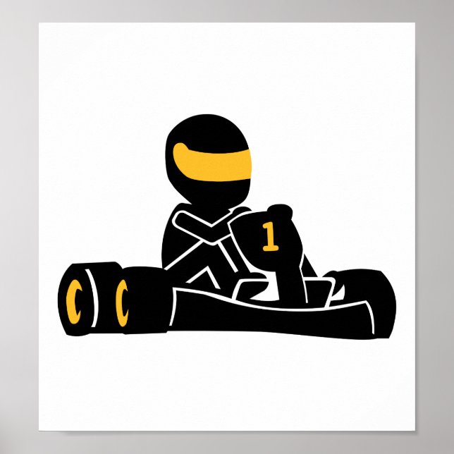 Go-Kart-Rennen Poster (Vorne)