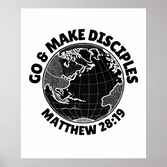 Go & Make Disciples - Matthew 28:19 Poster (Vorne)