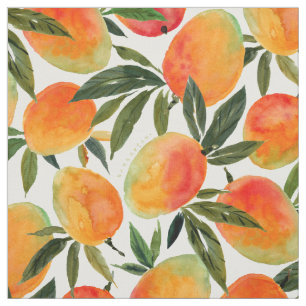 GO MANGO GO tropisches Fruchtmuster Stoff