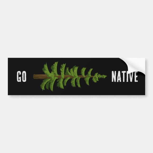 Go Native Garening Autoaufkleber (Vorne)