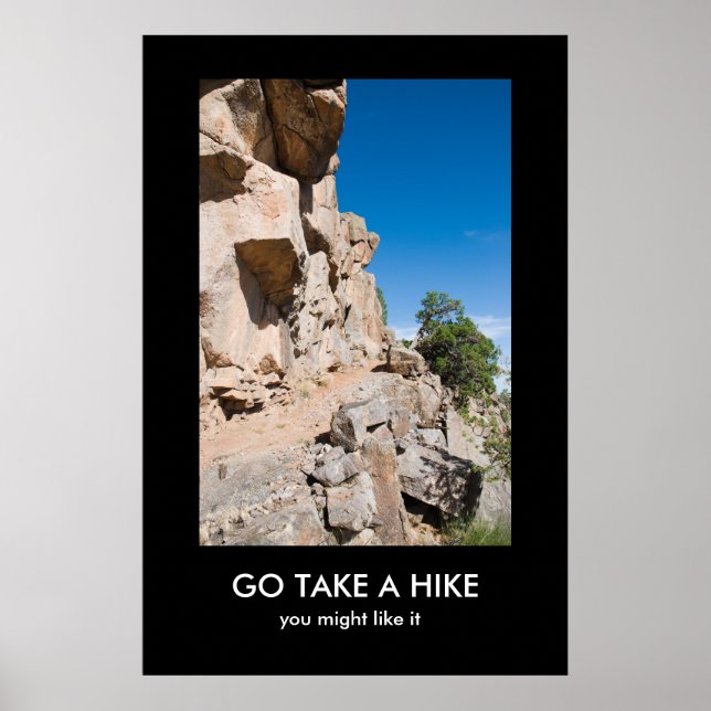 GO NEHMEN EIN HIKE-Demo-Poster Poster (Vorne)