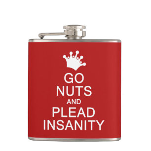 GO NUTS-benutzerdefinierte Flasche Flachmann