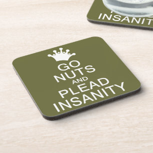 GO NUTS benutzerdefinierte Untersetzer