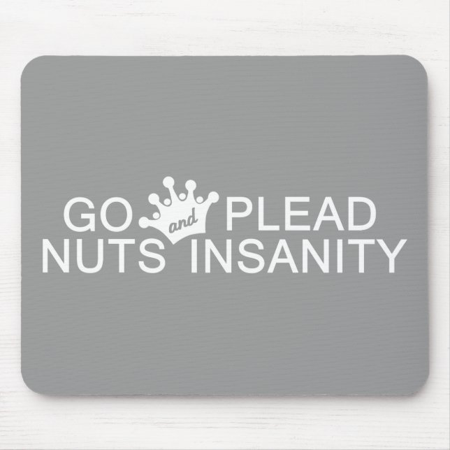 GO NUTS benutzerdefiniertes Farbmousepad Mousepad (Vorne)