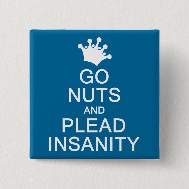 GO NUTS Schaltfläche für benutzerdefinierte Farbe Button (Vorderseite)